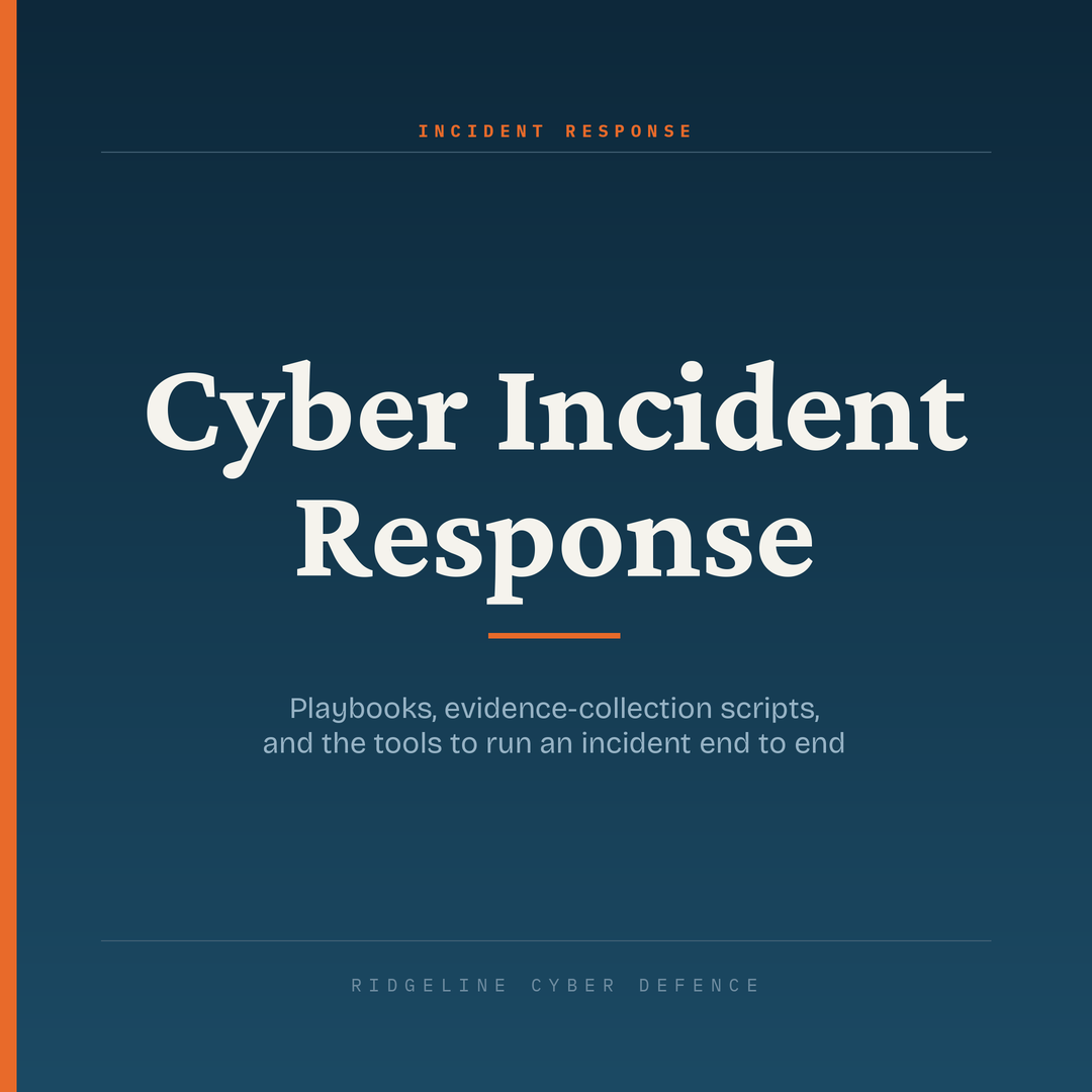 Cyber Incident Response Pack | Ridgeline Cyber Defence