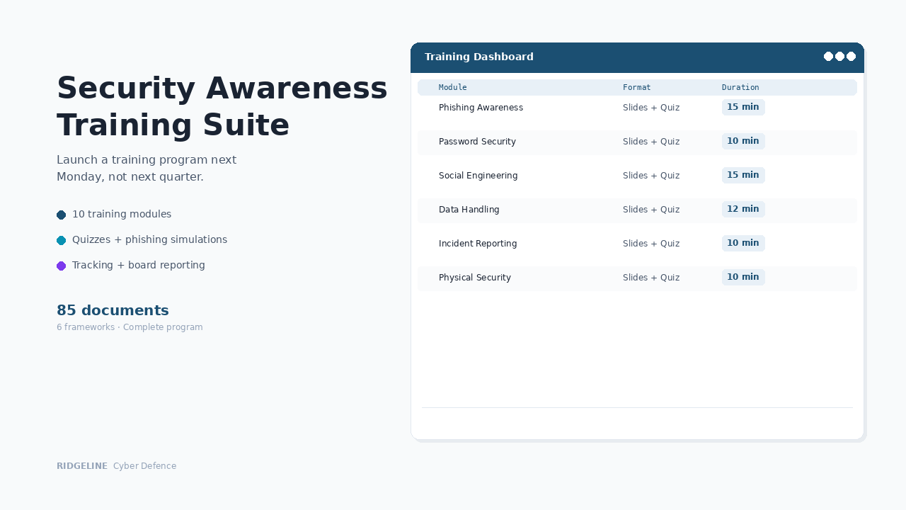 Security Awareness Training Suite